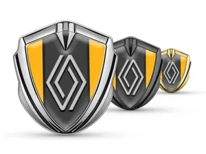 Renault Emblem Fender Badge High-End Look Drift Style